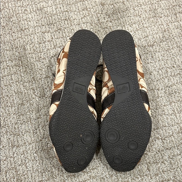 Coach Women's Signature Brown and Black Sneakers - Picture 7 of 9